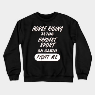 Horses Riding Girls Women Stable Reithof Crewneck Sweatshirt